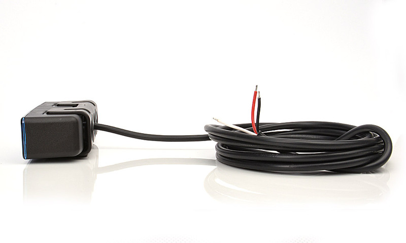 Výstražná záblesková svítilna modrá WAS, barevné sklíčko