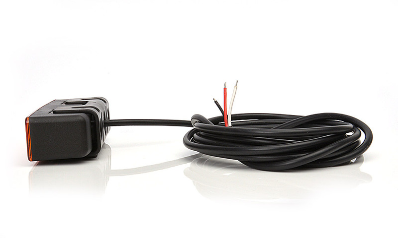 Výstražná záblesková svítilna oranžová WAS, barevné sklíčko