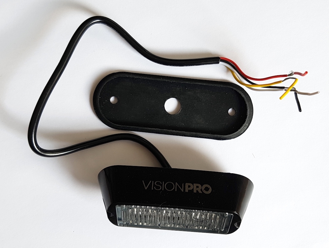 Výstražná záblesková svítilna VISIONPRO, 3x LED, oranžová - NOVINKA