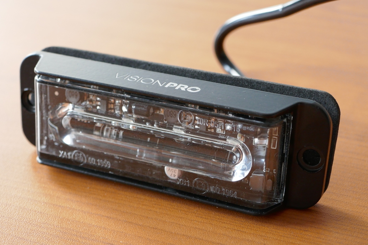 Výstražná záblesková svítilna VISIONPRO, 4x LED, modrá - NOVINKA