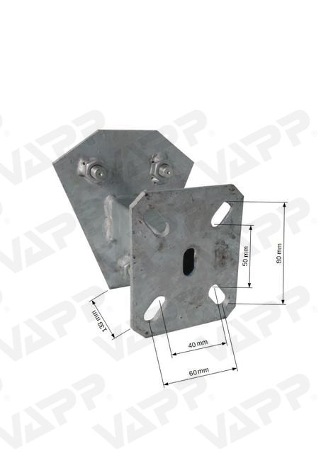 Držák rezervy pro kola s roztečí 5x112 mm, pro kola 13" a 14" montáž na jekl