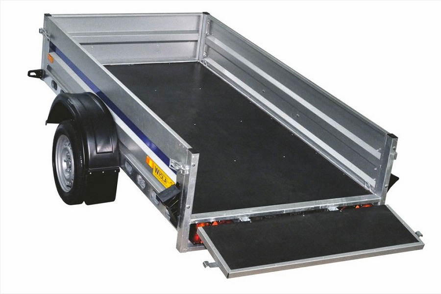 Sklopný přívěsný vozík Wiola KRAKUS s nápravou na 1300 kg | 312 x 152 cm