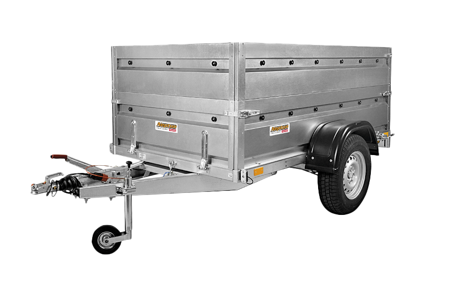 Přívěsný vozík brzděný sklopný Neptun PRO | 253 × 129 cm | 1300 kg