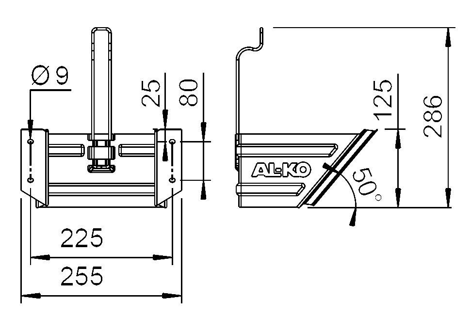 Držák klínu AL-KO UK 53 K pozink