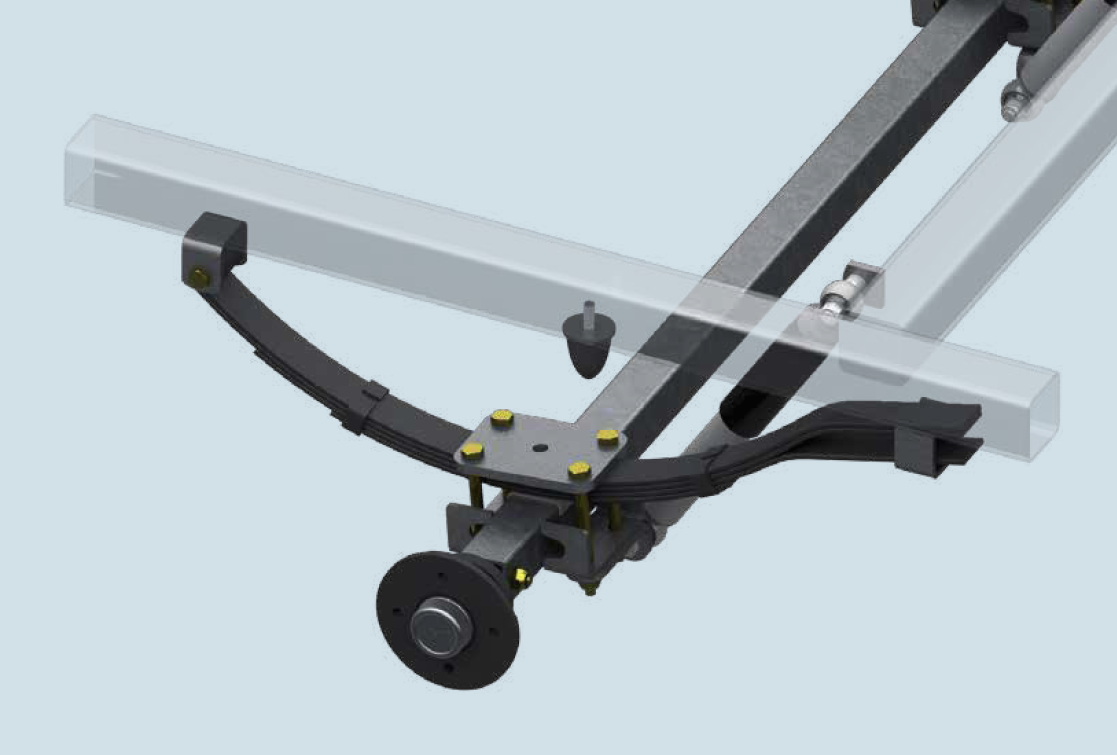 Náprava AL-KO Starr Plus LS ( 750kg) a= 850 mm, 100x4