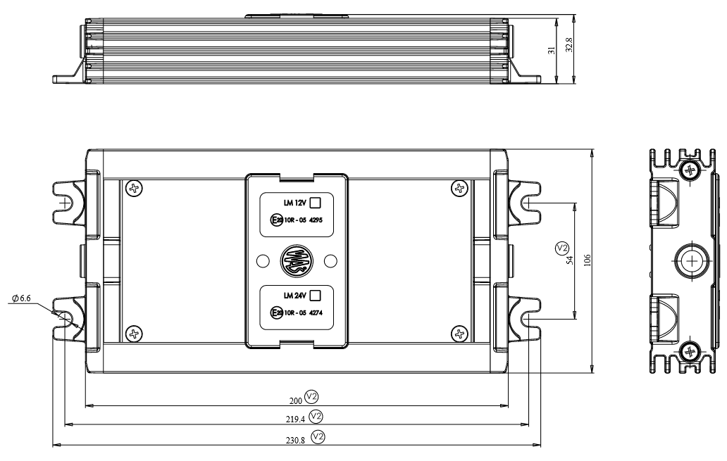 Kontrolbox WAS 24V, bez zástrčky a zásuvky, kontrola 7 funkcí