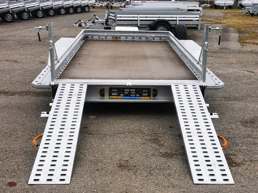 Přepravník stavebních strojů WARK 3500 KG 372x182 3 NÁPRAVY