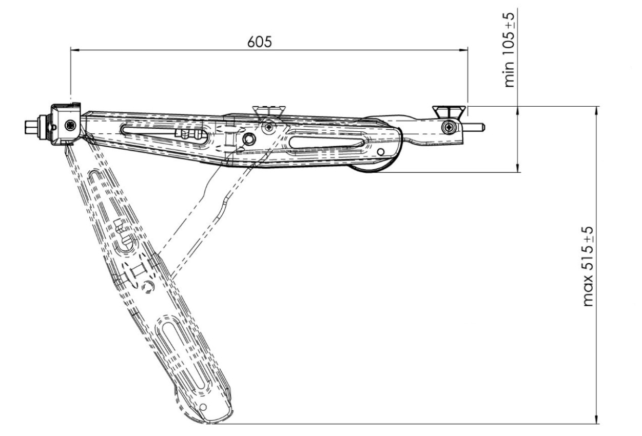 Opěrná noha AL-KO Stabilform, odlehčená (1000kg)