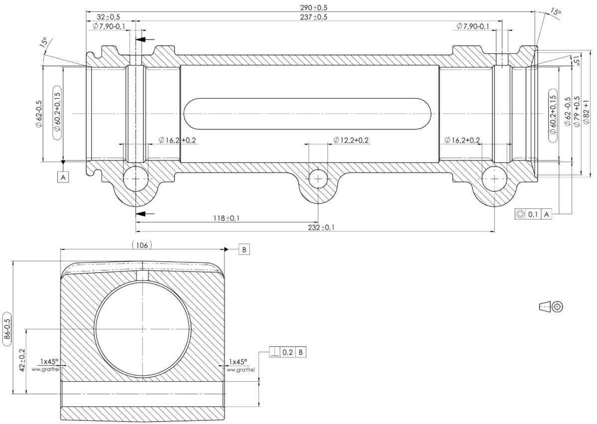 AL-KO Pouzdro - kartuš náj. brzdy AL-KO 351VB-2, ETI 811346
