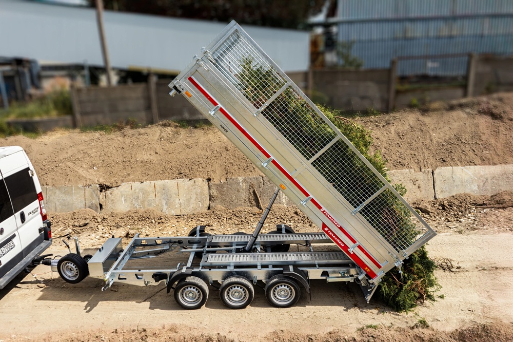 Třístranný hydraulický sklápěč Temared TIPPER | 568 x 212 cm | 3500 kg