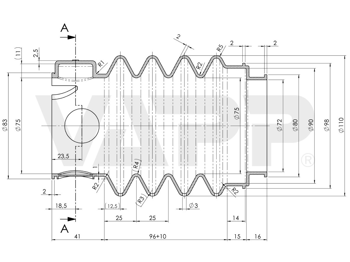 Manžeta ke stabilizátoru Winterhoff WS 3500