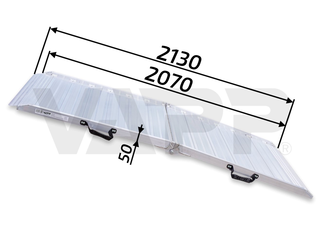 Nájezdová rampa VAPP NRS-420, 2130x900 mm, (400 kg), skládací