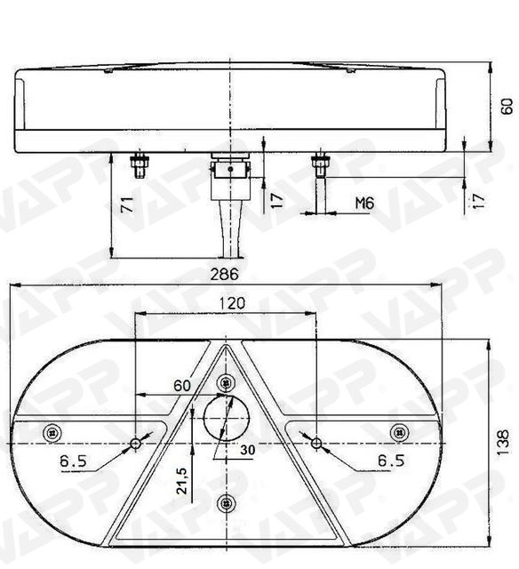 Svítilna Jokon 610 sdružená, L-BL/BR/KO/ML/CO, baj6 