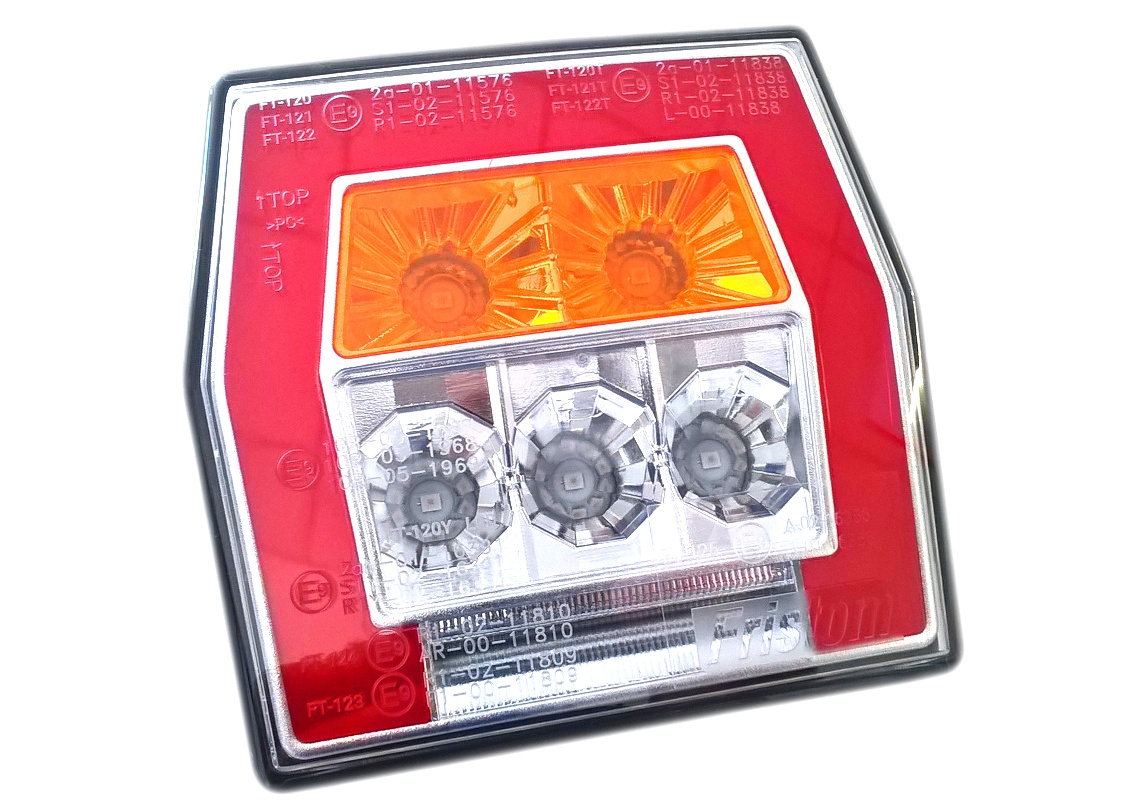 Svítilna Fristom FT-121 T sdružená LED 12-36V, L/P-BL/BR/KO/RZ, baj5 