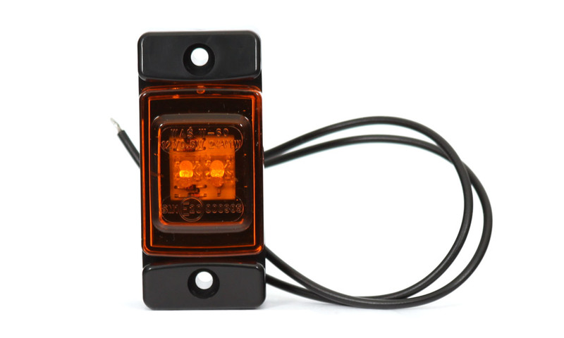 Svítilna boční obrysová LED WAS W60, 12-24V, obdélníková malá 