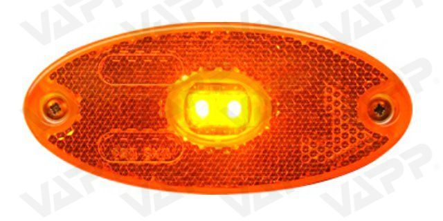 Svítilna boční obrysová LED WAS W64, 12-24V, eliptická 