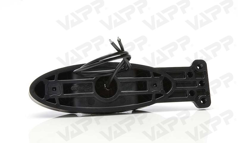 Svítilna doplňková obrysová LED WAS W107/820L II(12-24V) na držáku, levá 