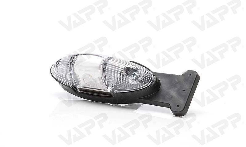 Svítilna doplňková obrysová LED WAS W107/820P II(12-24V) na držáku, pravá 