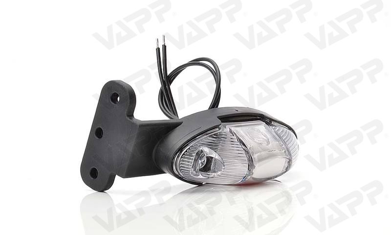 Svítilna doplňková obrysová LED WAS W107/820P III (12-24V) na držáku, pravá 