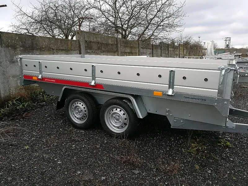 Přívěsný vozík TEMARED TRANSPORTER 3015/2 s ALU bočnicemi | 304 × 151 x 40 cm | 750 kg