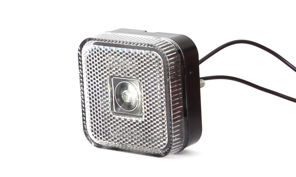 Svítilna přední obrysová LED WAS W63, 12-24V, čtvercová