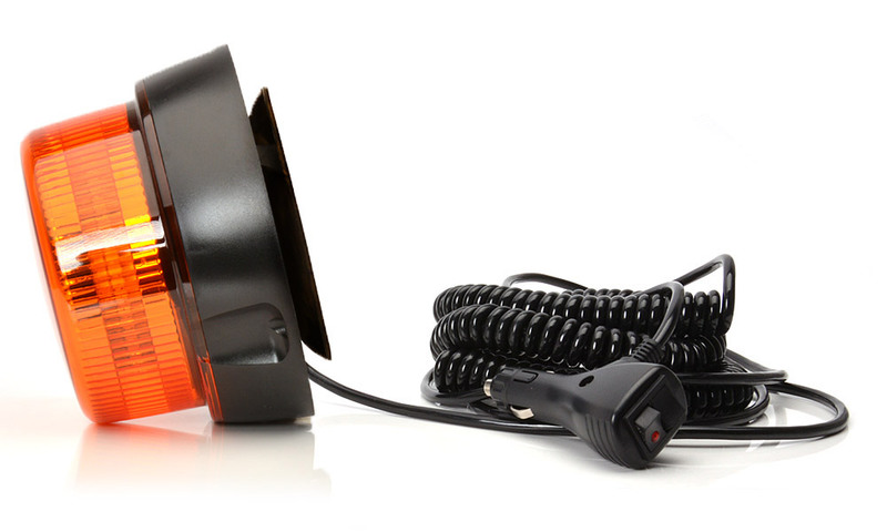 Maják magnetický LED oranžový WAS, kabel 7m, autozástrčka