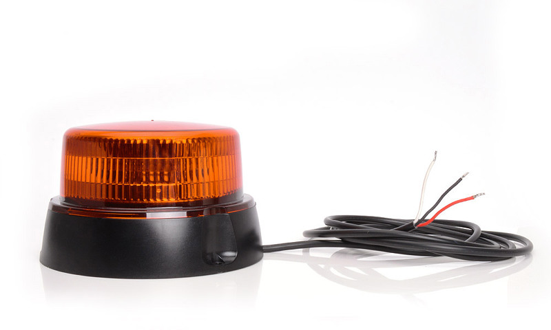 Maják pevný LED oranžový WAS, kabel 3m