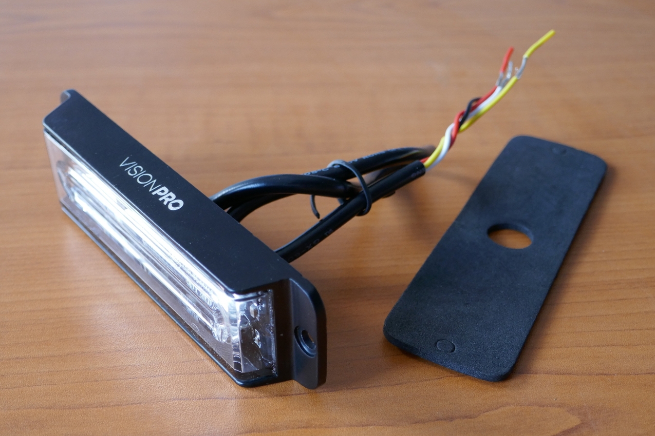 Výstražná záblesková svítilna VISIONPRO, 6x LED, modrá - NOVINKA