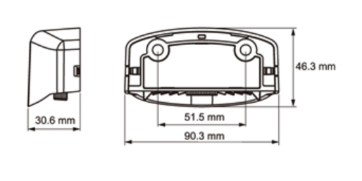 Osvětlení SPZ (registrační značky) LED Lucidity 26800 (12-24V), QS150