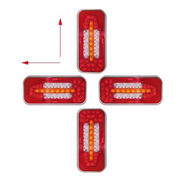 Svítilna Lucidity 26089 Glo Trac sdružená LED 12-24V, BL/BR/KO/ML/CO