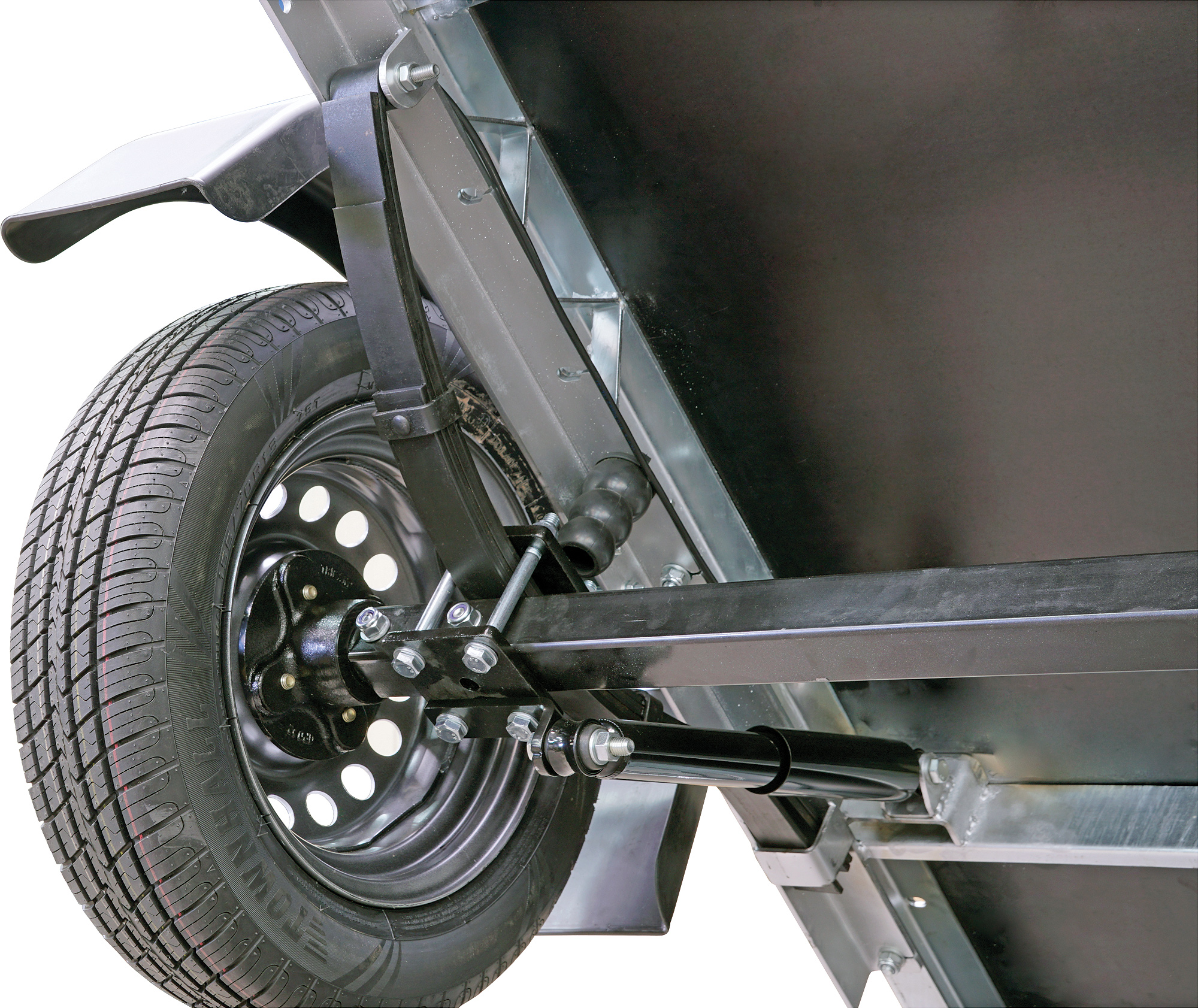 Sklopný přívěsný vozík Neptun MULTI | 380 x 180 x 25 cm