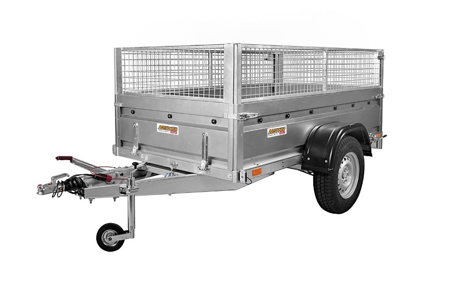 Přívěsný vozík brzděný sklopný Neptun PRO | 253 × 129 cm | 1300 kg