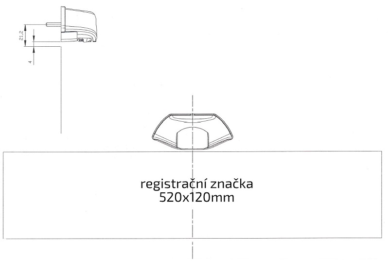 Osvětlení SPZ (registrační značky) LED Fristom FT-260