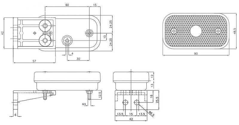 Svítilna přední obrysová AJ.BAFA09