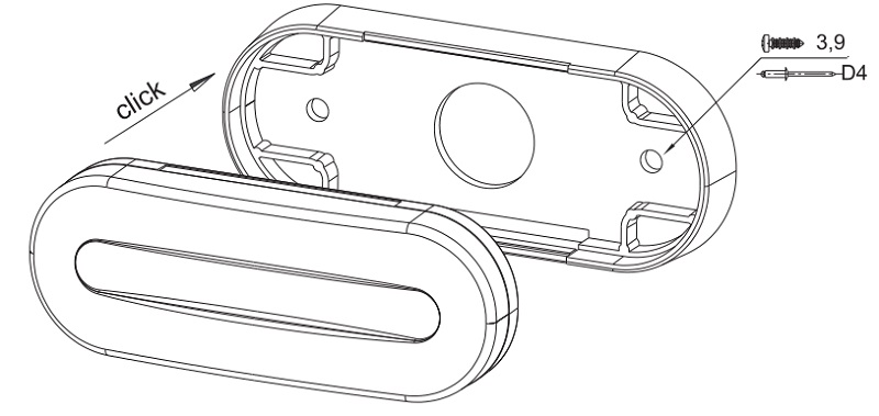 Svítilna přední obrysová LED Fristom FT-070, 12-36V, QS150
