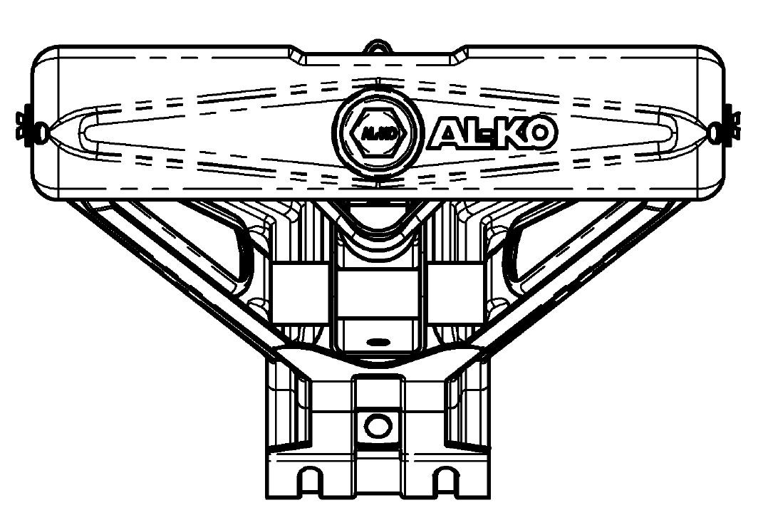 Opěrná noha AL-KO Stabilform, odlehčená (1000kg)