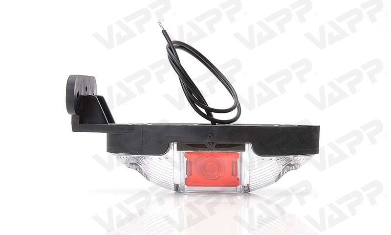 Svítilna doplňková obrysová LED WAS W107/820L III (12-24V) na držáku, levá 