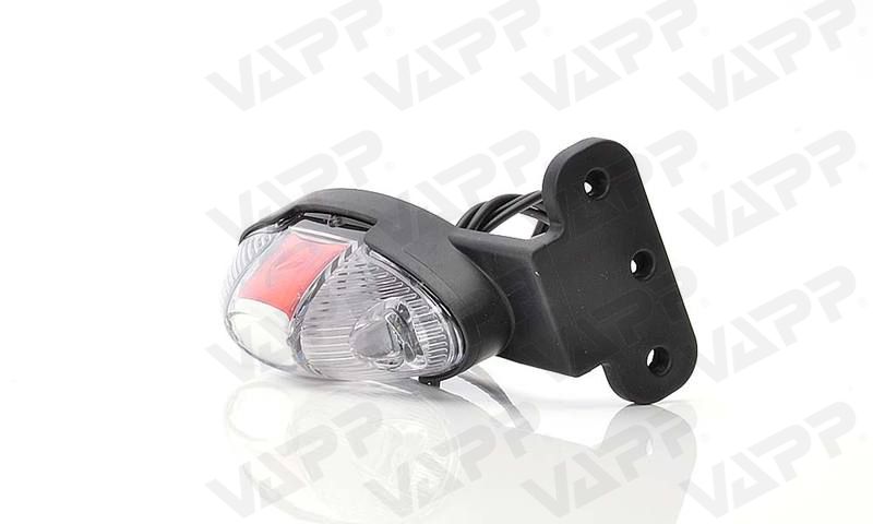 Svítilna doplňková obrysová LED WAS W107/820P III (12-24V) na držáku, pravá 
