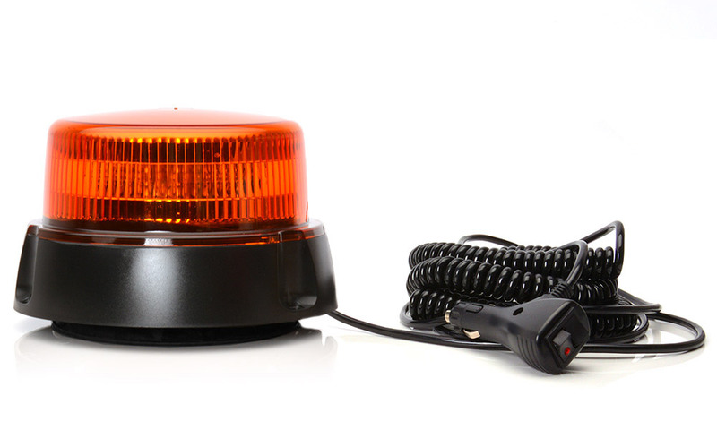 Maják magnetický LED oranžový WAS, kabel 7m, autozástrčka