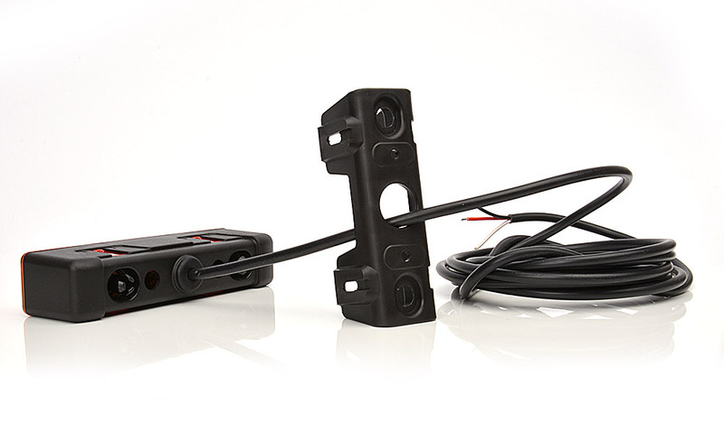 Výstražná záblesková svítilna oranžová WAS, barevné sklíčko