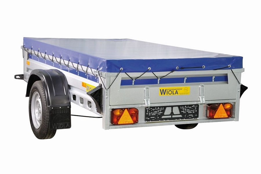 Sklopný přívěsný vozík Wiola KRAKUS s nápravou na 1300 kg | 312 x 152 cm