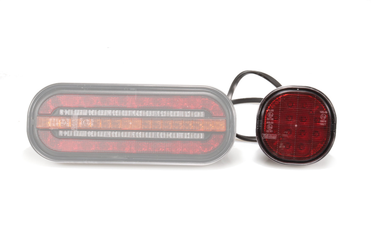 Svítilna mlhová zadní LED Fristom FT-400, 12-36V, kabel 0,5m SS konektor