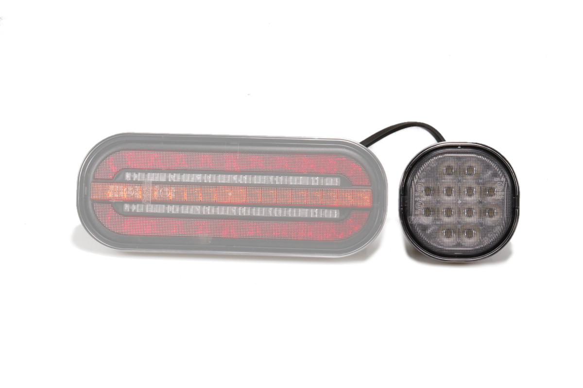Svítilna couvací zadní LED Fristom FT-410, 12-36V, kabel 0,5m SS konektor