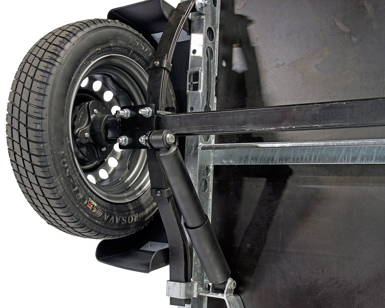 Sklopný přívěsný vozík Neptun MULTI | 380 x 180 x 25 cm