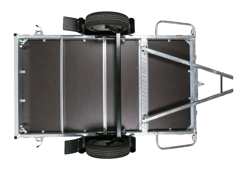 Přívěsný vozík Neptun Rustik nebrzděný sklopný | 210 × 129 cm