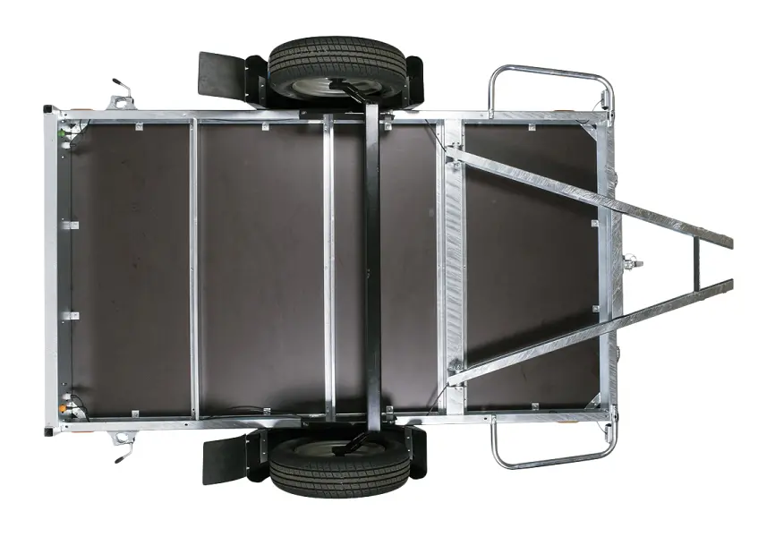 Přívěsný vozík Neptun Rustik s listovými pery | 210 × 129 cm