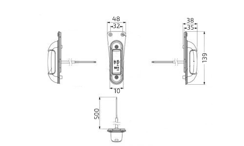 Svítilna doplňková obrysová LED HORPOL LD 2167 12-24V