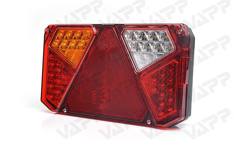 Svítilna WAS W125DL/915 sdružená LED 12-24V, L-BL/BR/KO/ML/CO, kabel 2m 