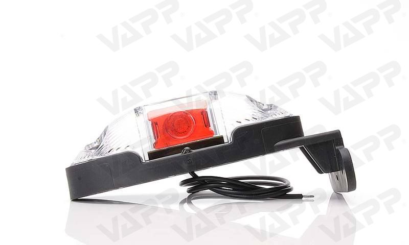 Svítilna doplňková obrysová LED WAS W107/820L III (12-24V) na držáku, levá 