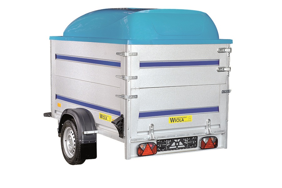 Sklopný přívěsný vozík Wiola KRAKUS s nápravou na 1300 kg | 312 x 152 cm